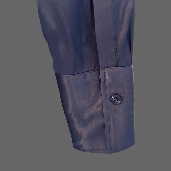 ZARA Satin - Effect Button-Down – XS – Smoky Steel Blue - Picture 3 of 3